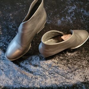 Antelope Black Leather 608 Open Cut Bootie with Side Cut Out Size 7